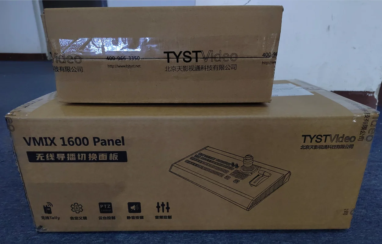 1600 аппаратный переключатель VMIX для видео для прямой трансляции и прямой трансляции с беспроводным освещением Tally