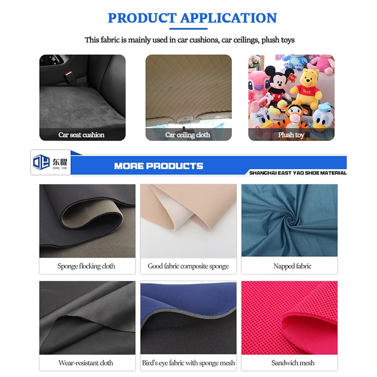 Custom Flame Upholstery Composite Headliner Sponge Composite Cloth Car Ceiling Fabric Suede Fabric