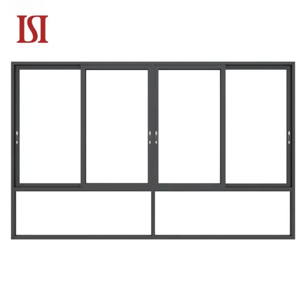 Tengying  New Belian 02 Soundproof Three Tracks Sliding Window Custom Small Aluminium Sliding Window with Screen for Bathroom