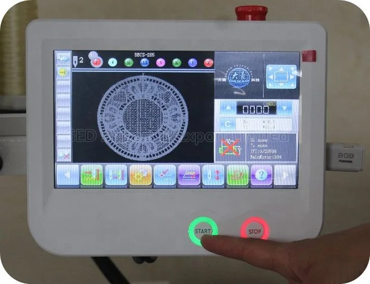 2019 New Design 6 Head High Performance Cap Embroidery Machine 12 Needles Flat Sewing Machine