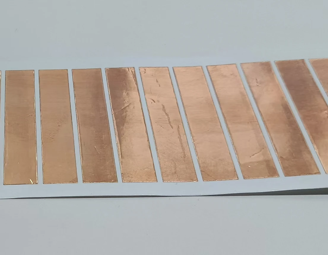 Double Sided Conductive Copper Foil Die-Cutting for Metal Label Use