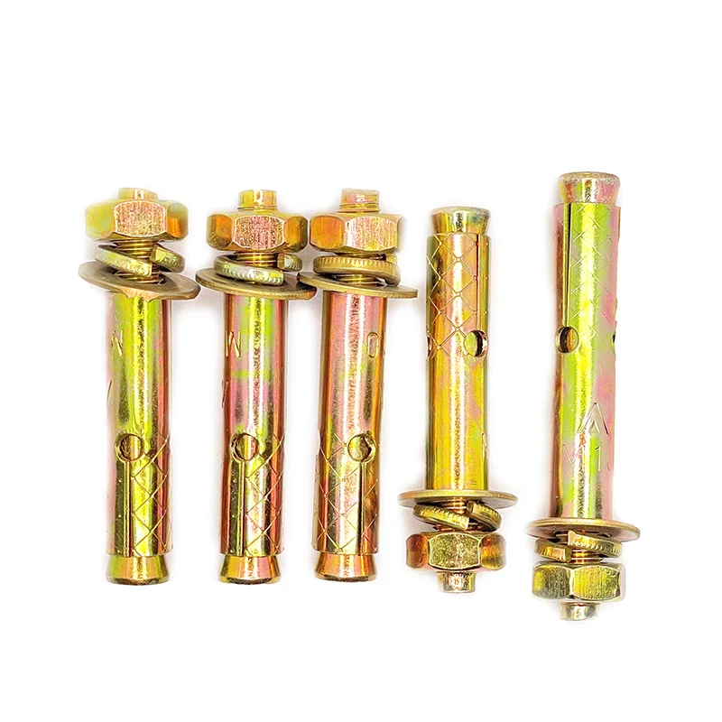 Iron color zinc expansion screw External expansion bolt pull explosion screw expansionM6-M20