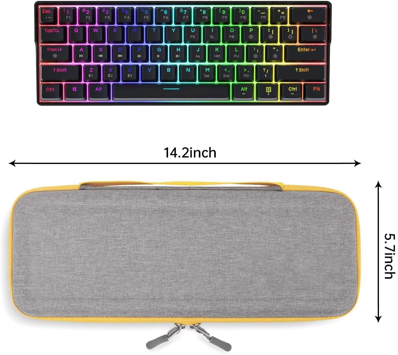 Индивидуальная Защитная сумка для беспроводной клавиатуры и мыши EVA чехол переноски жесткий Дорожный Чехол механической компьютера