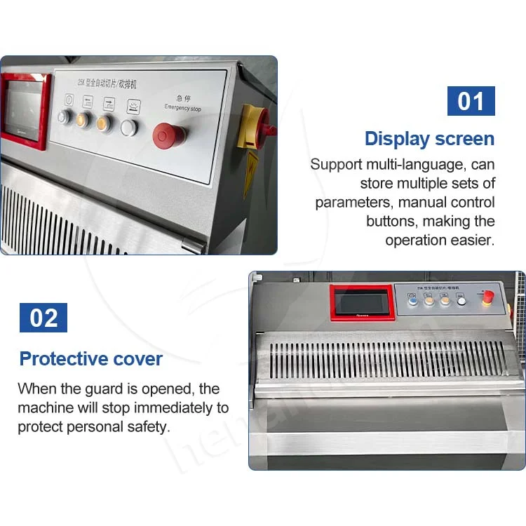 OCEAN Frozen Bacon Slice Machine Automatic Sausage Pork Meat Slicer Machine Beef Jerky Cut Machine