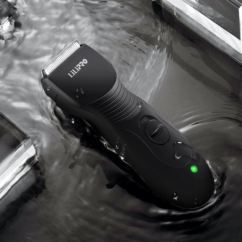 Waterproof Electric Groin Hair Trimmer Balls Shaver for Men Detachable Ceramic Blade Body Groomer Body Trimmer