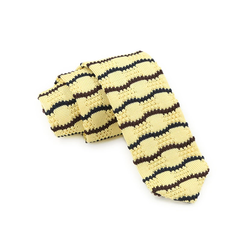 Мужской Шелковый вязаный галстук ручной работы