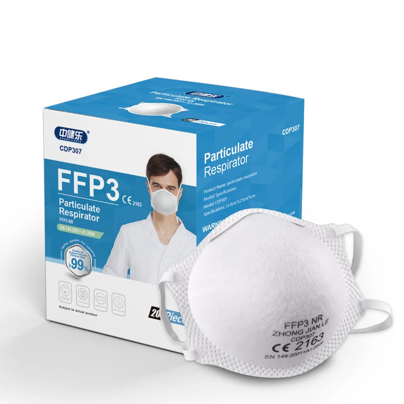 Оптовая продажа, быстрая доставка, ZHONGJIANLE, рождественские одноразовые маски для лица, CE FFP2 FFP3, маски для лица
