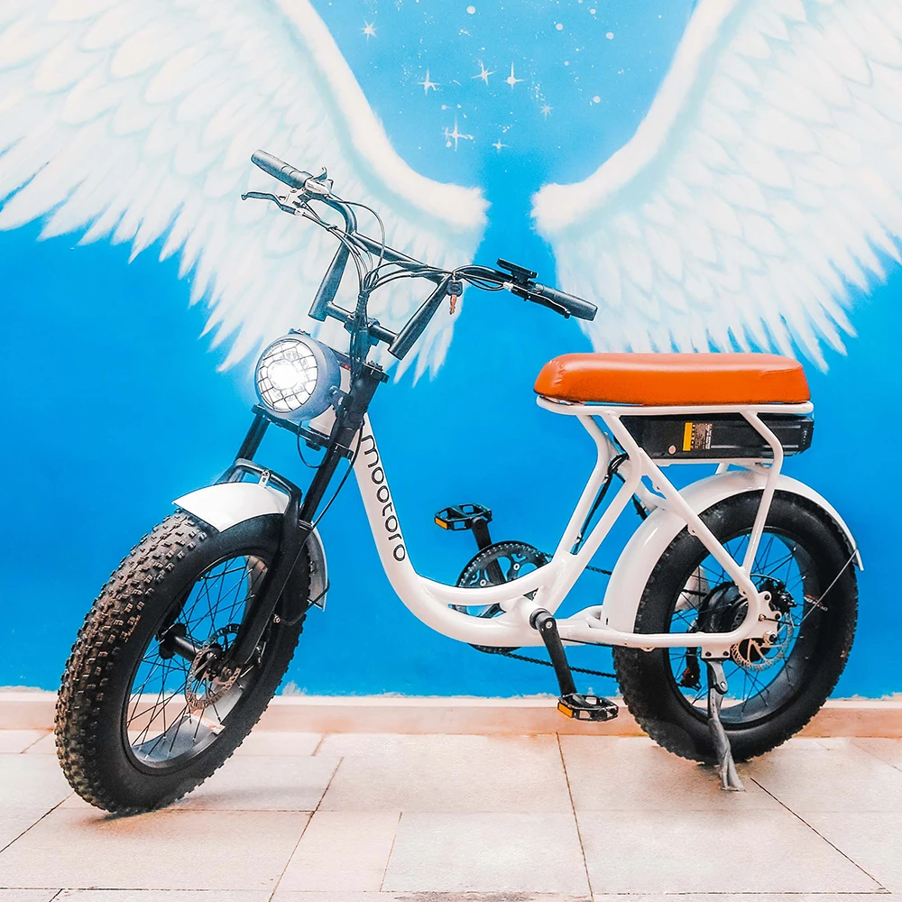 500W Long range motor retro ebike fat tire MTB frame women fast moped mountain road e bike