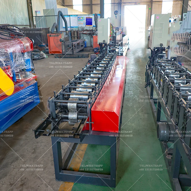 High Security Galvanized Metal Door Shutter Cold Roll Forming Machine with embossing