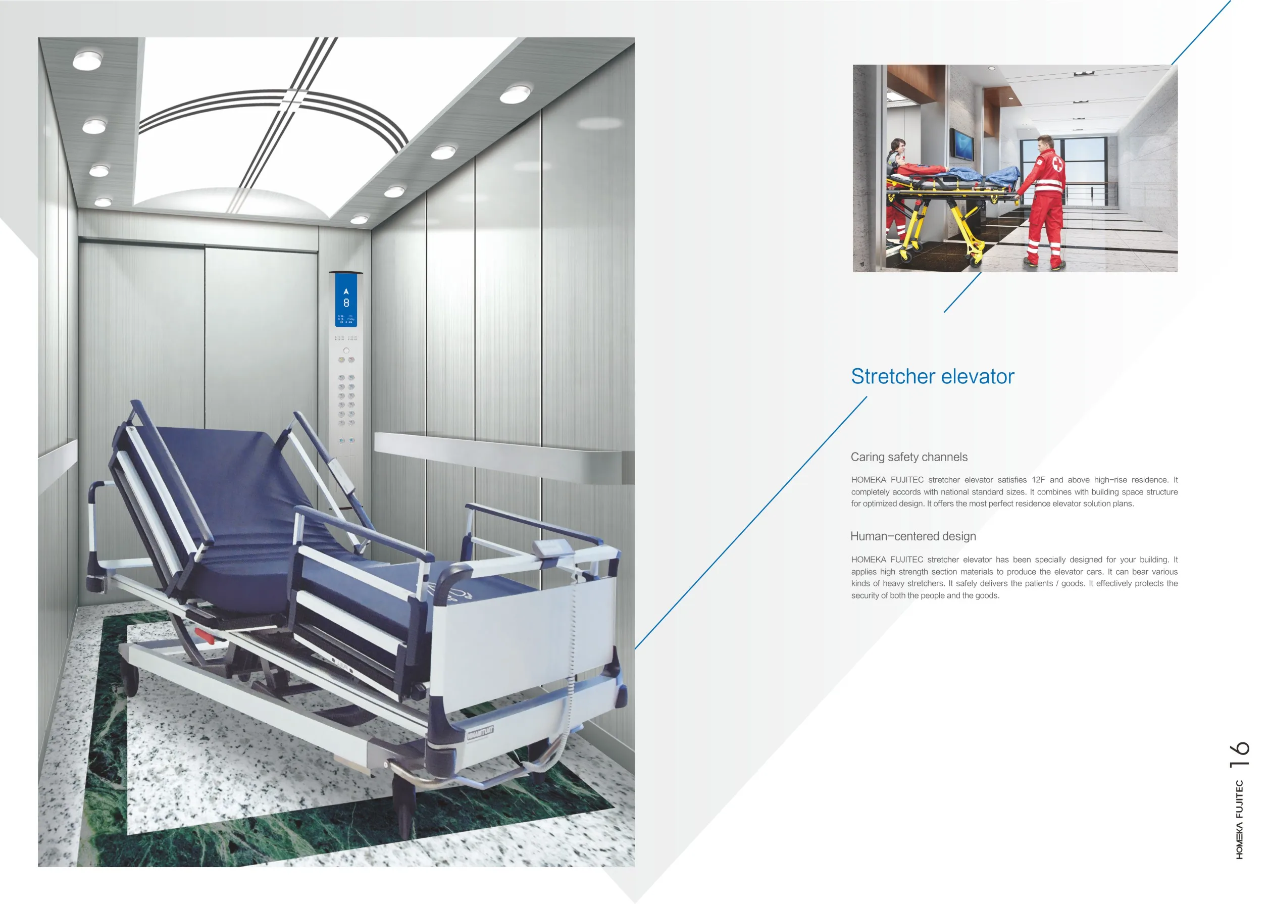Passenger-Elevator-630Kg / Passenger Elevator Hyundai 800Kg / Passenger Elevator For A 4-Storey Building