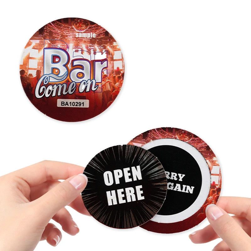 Original Factory custom DIY Multi-window Uncoated Mini Quality gift card win ticket tab pull