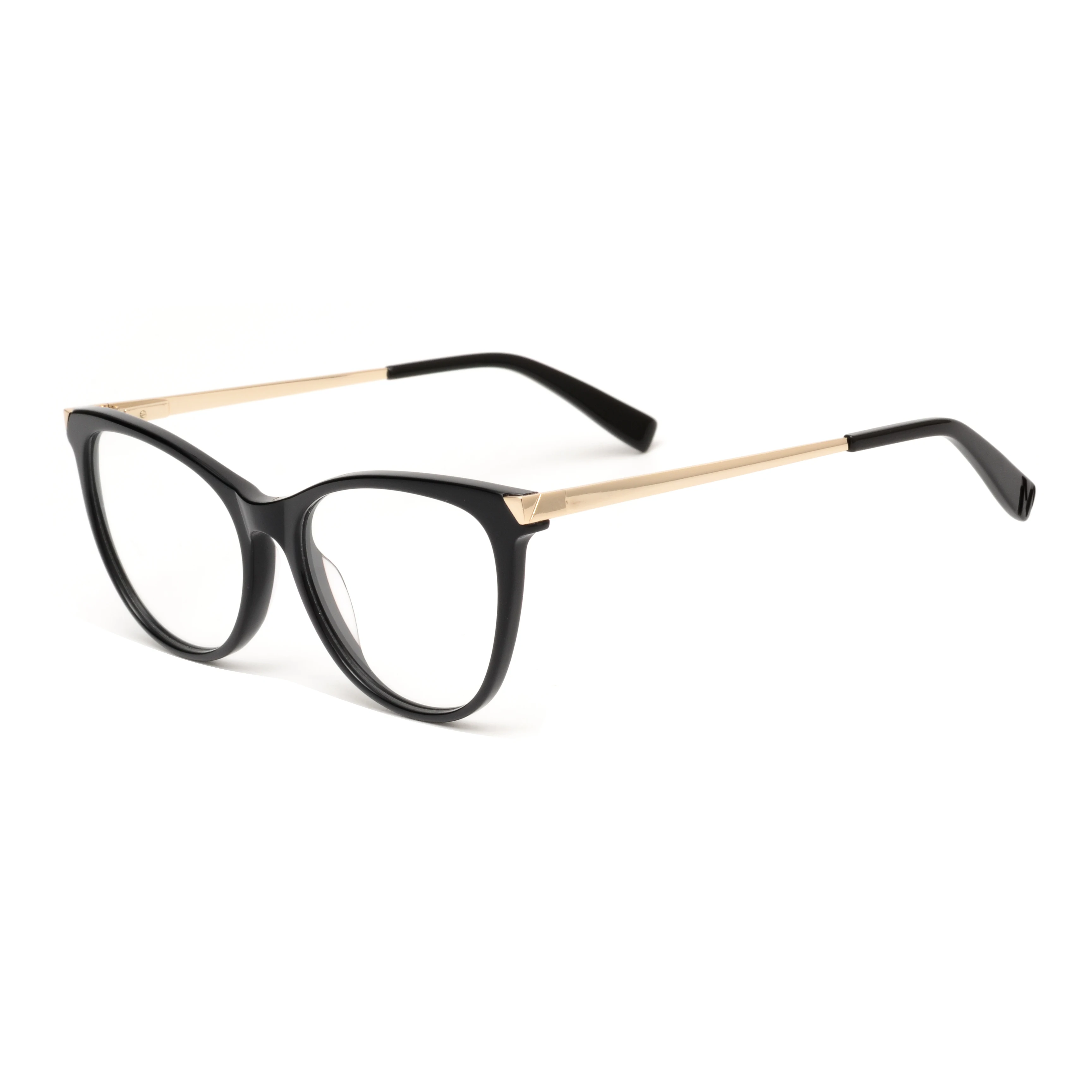 1055 Metal Eyewear Men Eye Glasses Korean Optical Golden Acetate Vintage Frames Wholesale