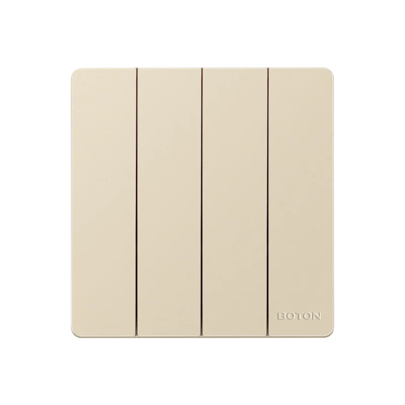 4 Gang 1 2 Way Switch Single Pole Flush Type Electric Power Rocker Light Wall Switches