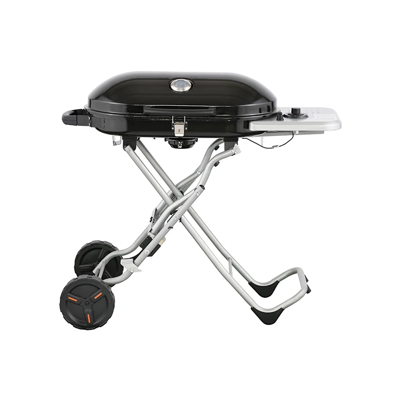 Outdoor Camping Stainless Steel Gas Barbecue Grill 5-People Easily Cleaned Adjustable & Coated Metal for Food Commercial Buyers