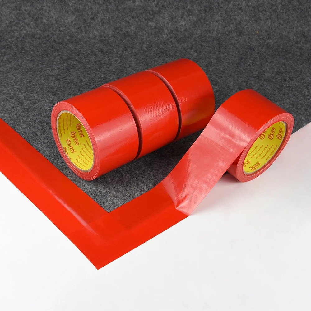 Factory price custom colored strong adhesive residue free for carpet edge binding in exhibition weddings Cloth Duct Tape