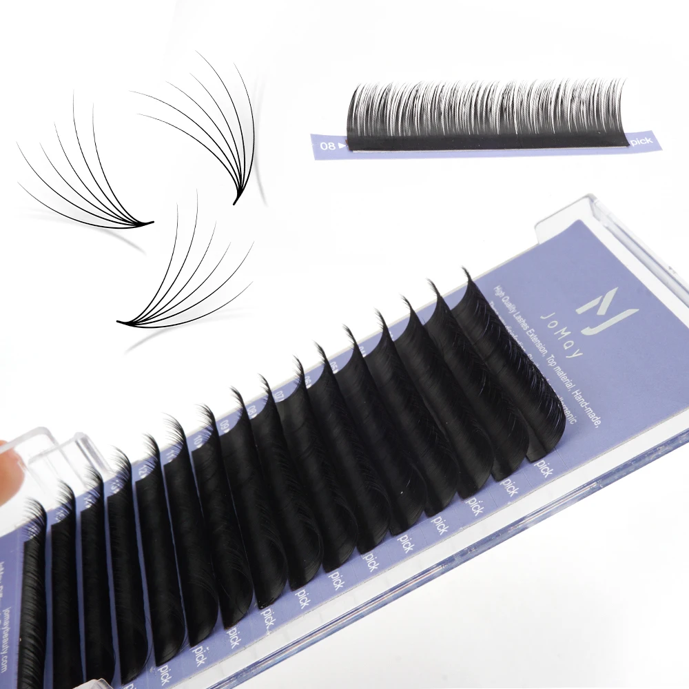 JoMay Wholesale Private Label Lash Beauty Camellia Blooming Eyelash Mixed Length Lash Extension Trays