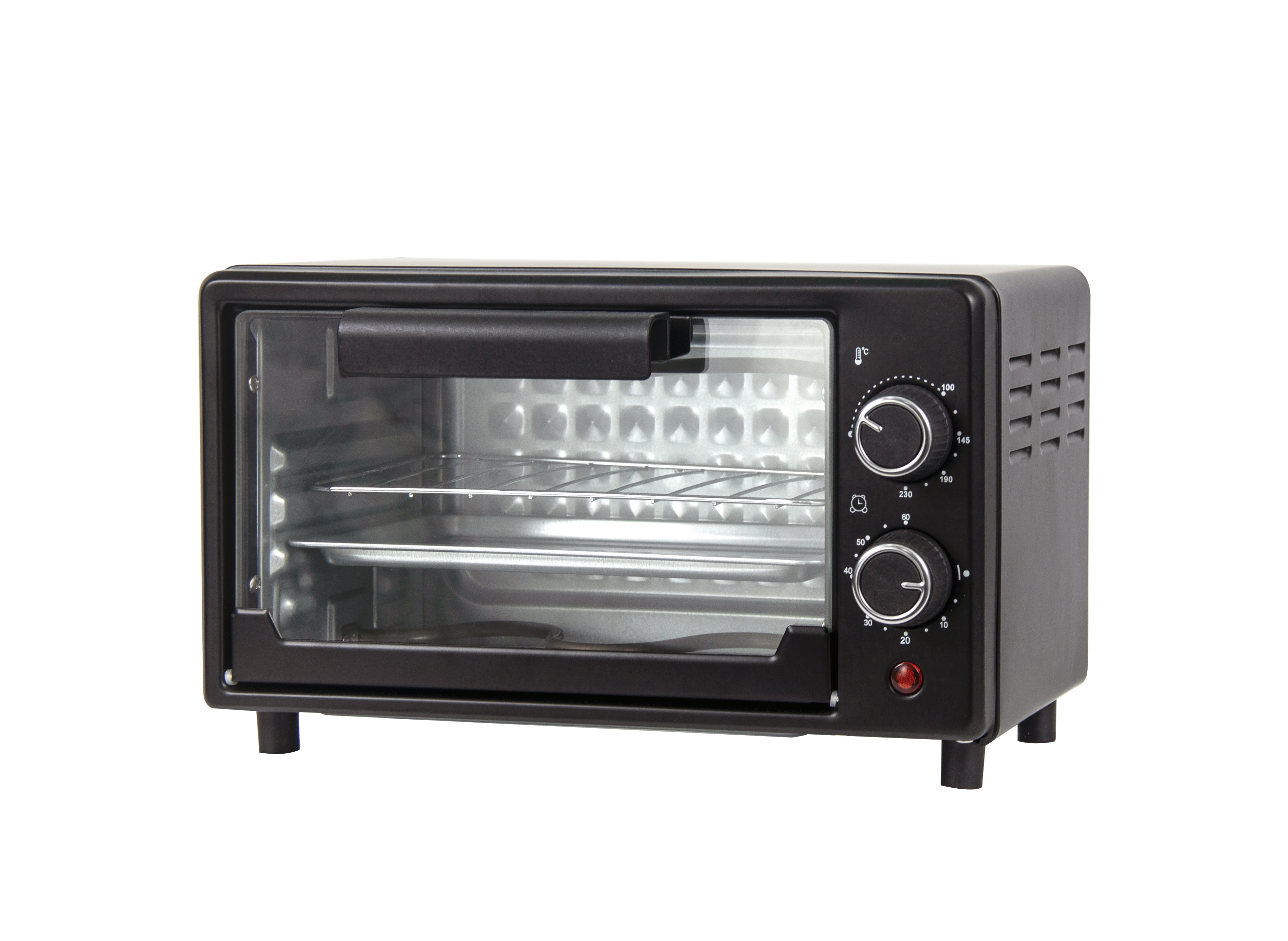 Mini Multi-Function Electric Oven, 9L/12L Capacity, 750W Power, Perfect for Bread & Pizza, With Temp & 60-Min Timer.