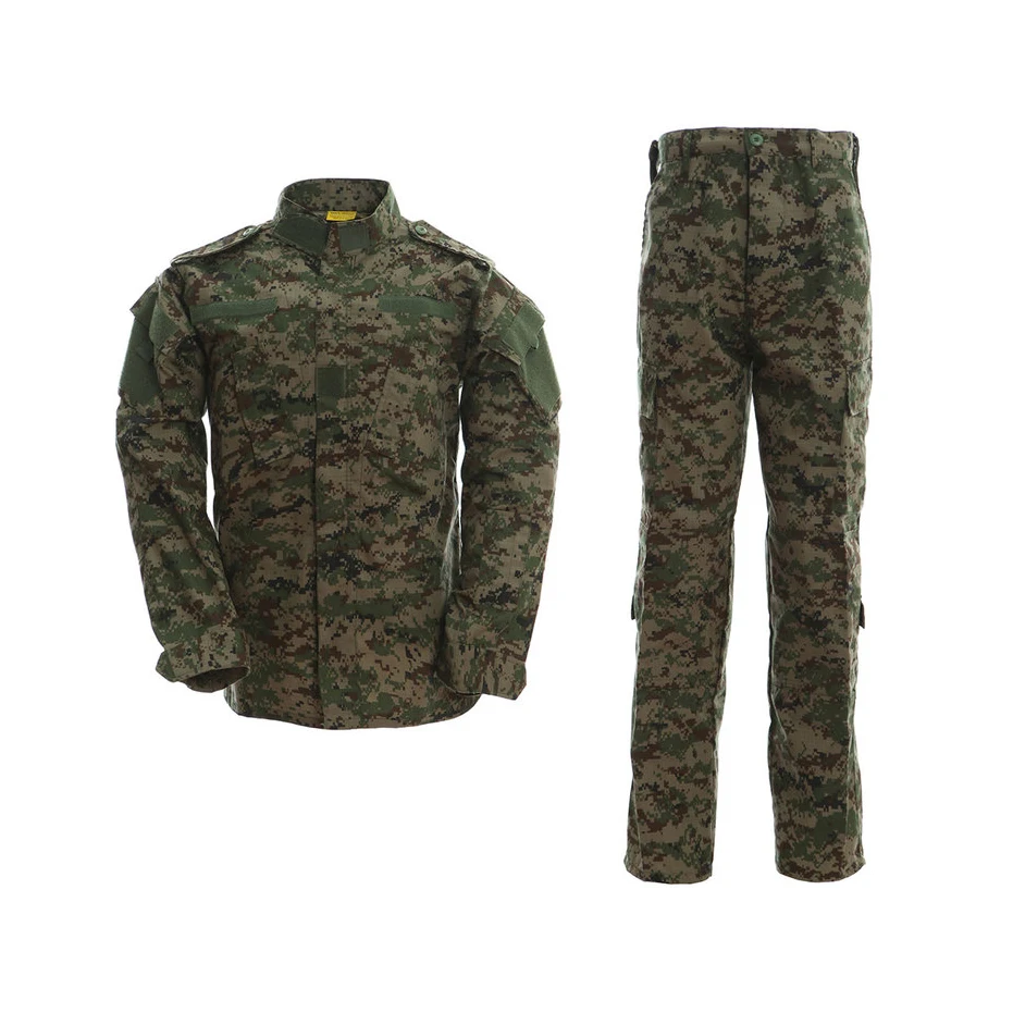Cheap Work Clothes Many Pockets Anti-Shrink FG Camo Security Uniform