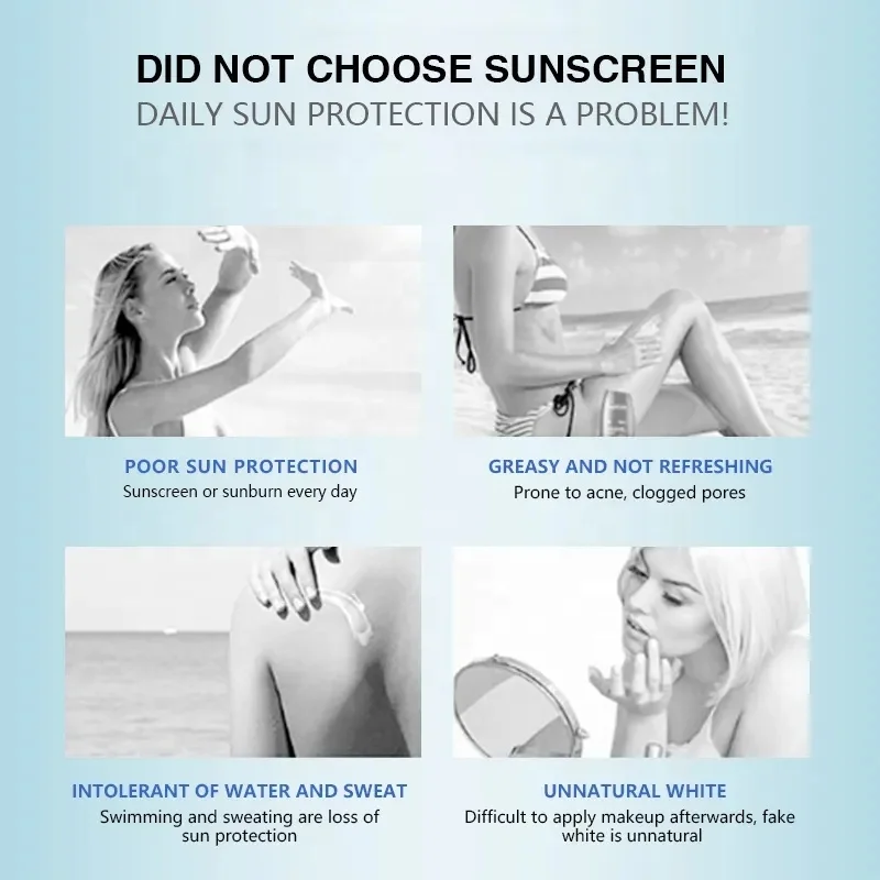 DR.RASHEL whitening moisturizing sunscreen SPF 75 Non-Greasy Mineral Sun cream For Face Protection and Body Against UVA and UVB