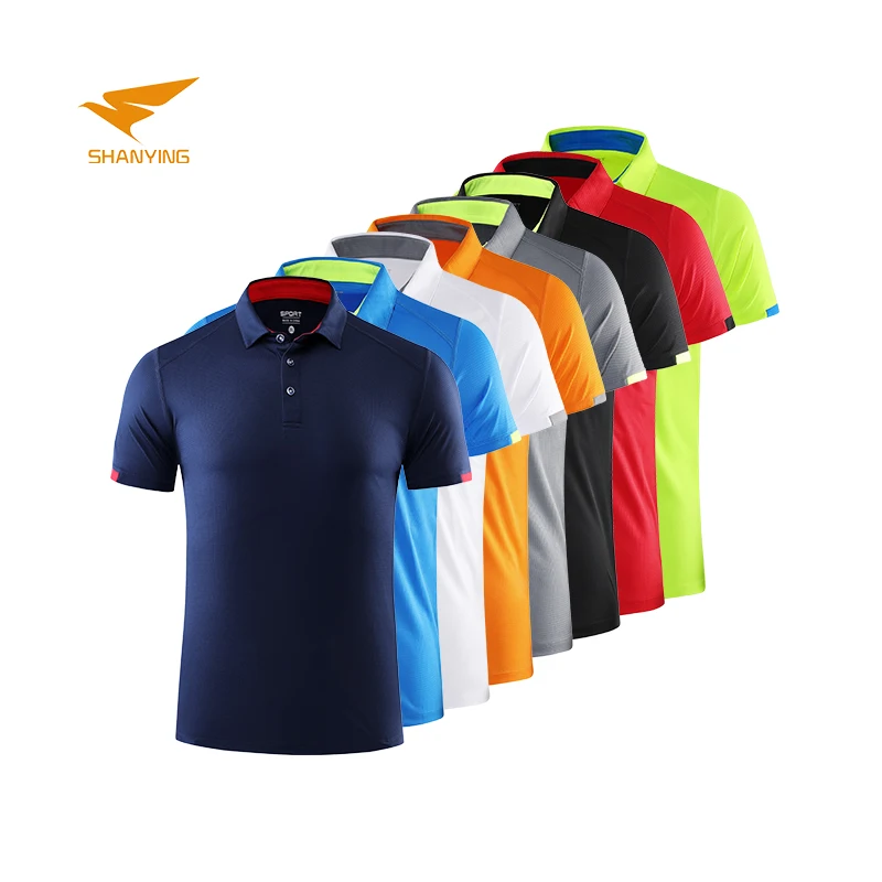 Customized Logo Polyester Golf Polo Shirt Dry Fit Shirts High Performance Camisa Polo Masculina Hombre Running Blank Men Printed
