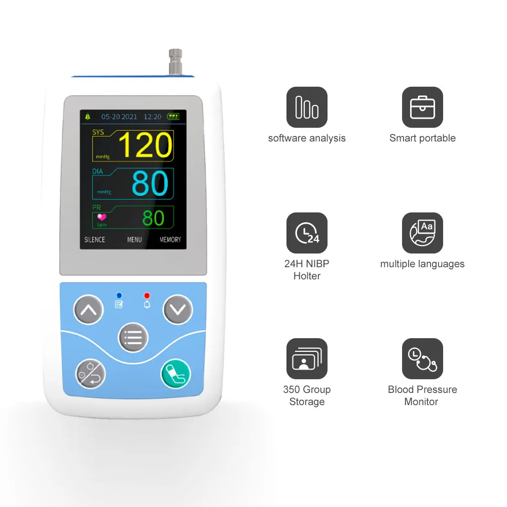 CONTEC CE ABPM50 USB цветной ЖК-монитор артериального давления 24 часа holter