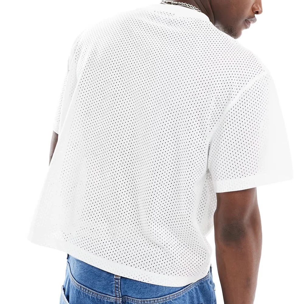 wholesale 230gsm Custom Printing T-Shirt cropped boxy airtex t shirt football Soccer Shirts Short Sleeve Mesh Jersey Crew