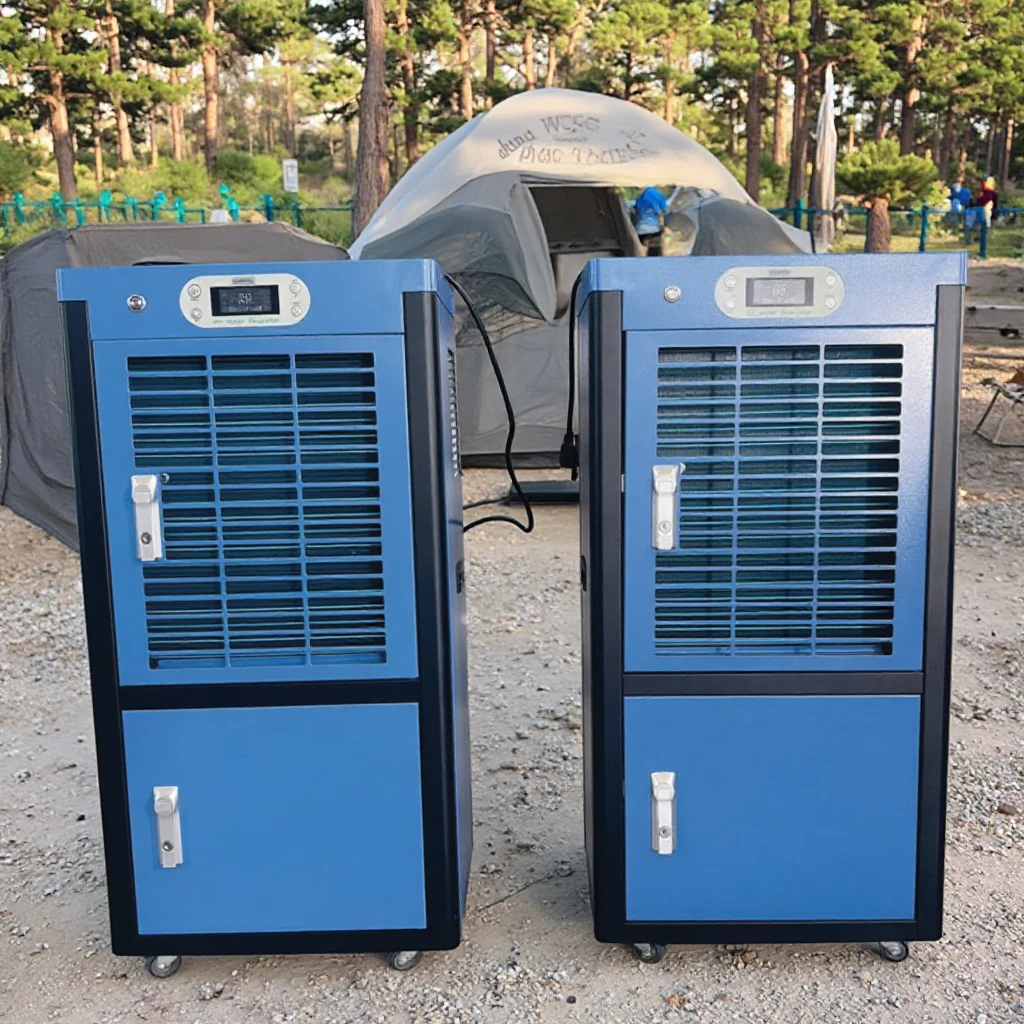 80L/D Stainless Steel Atmospheric Water Generator Electric/Solar/Battery RO Air Water Maker Outdoor Household Hotel Use Hot Cold