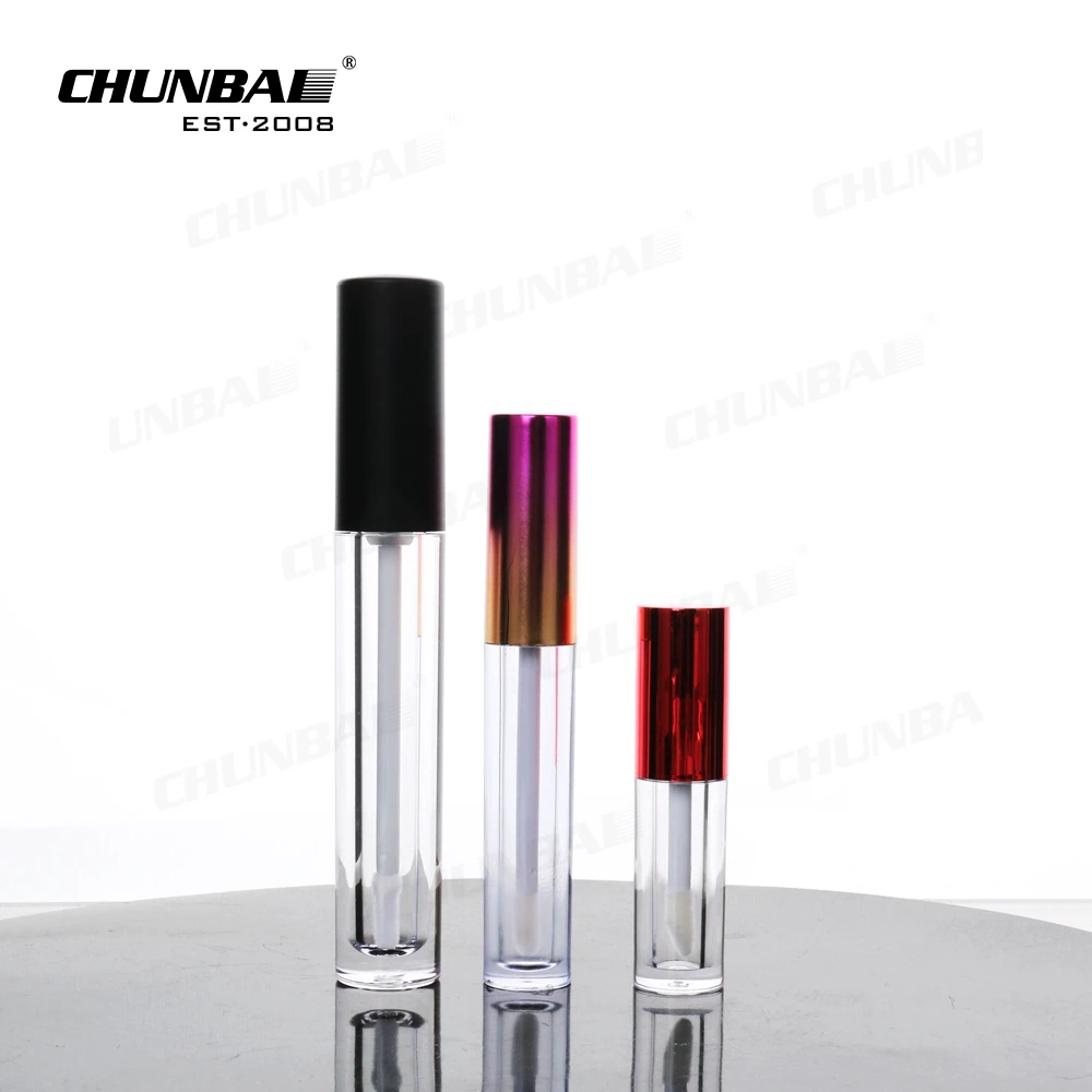 small 3ml 10ml 30ml pink empty mascara slim tube with brush