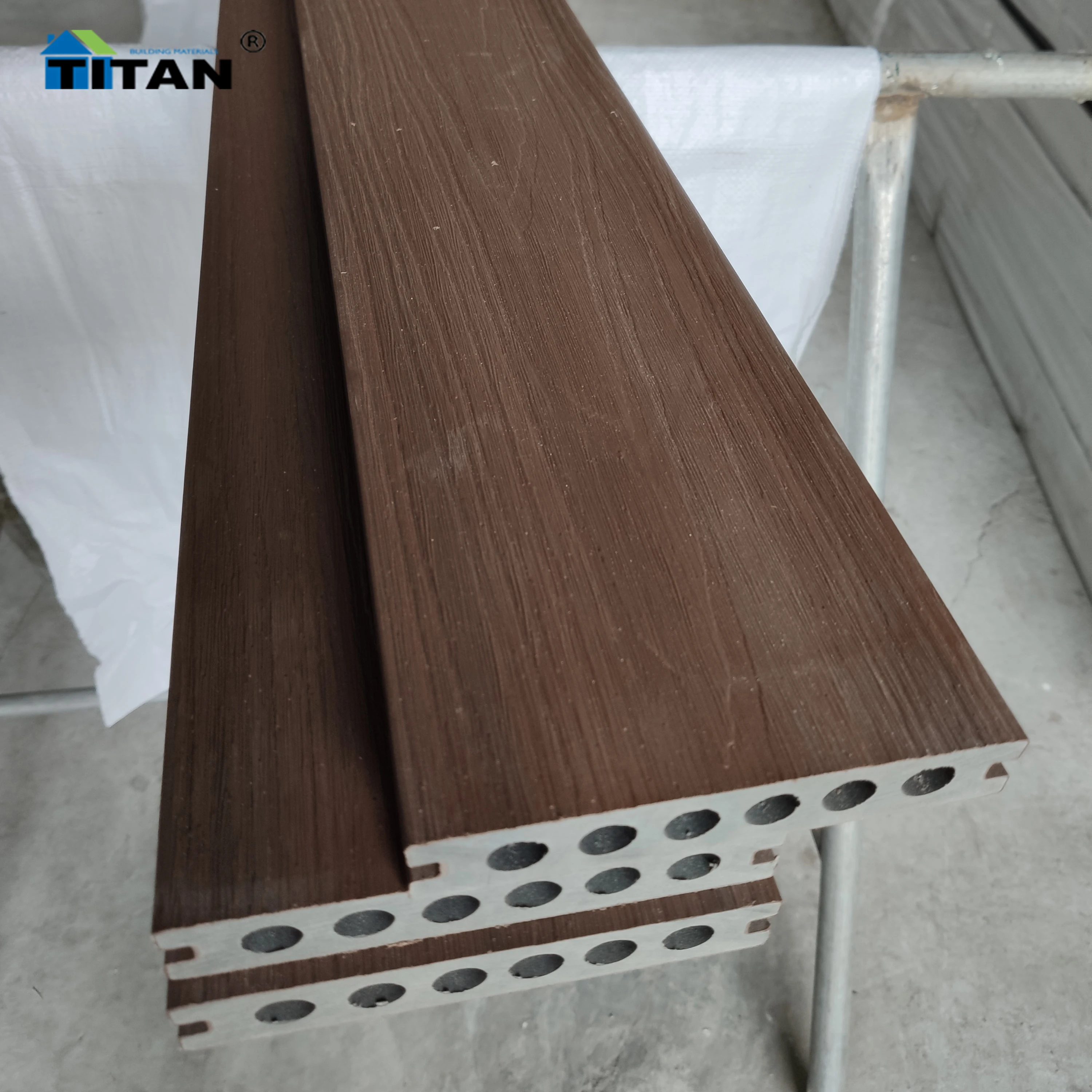 Interlocking Wpc Outdoor Pvc Floor Panel Wpc Piso Deck For Outdoor Pool