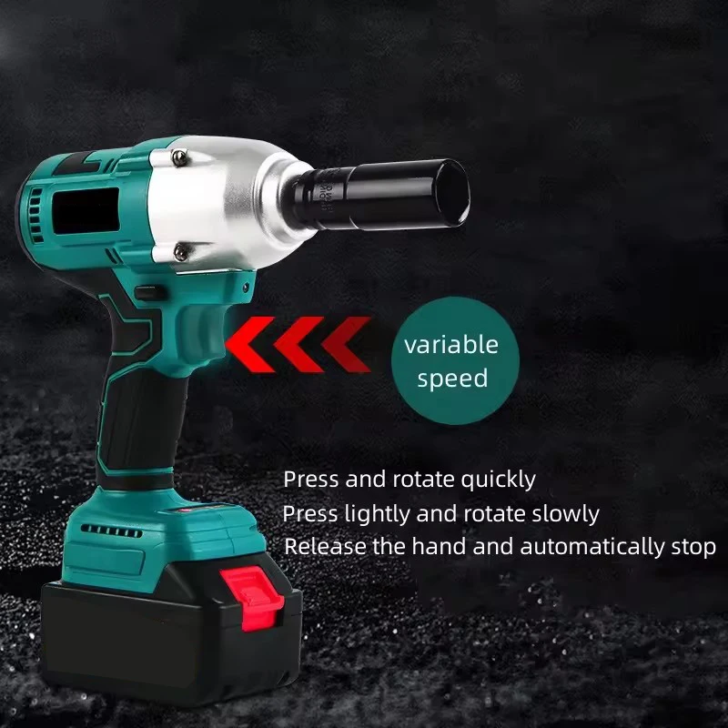 Bornrin Electric Wrench 600N.m 21V brushless Cordless Impact Wrench Car Repair Tool electric battery power wrench