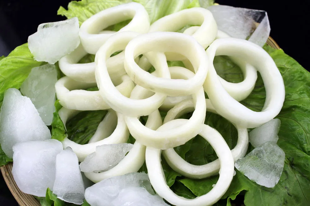 
fresh seafood frozen squid ring 3-7cm IQF squid 