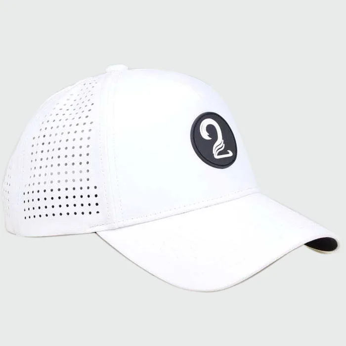 White Polyester Waterproof Baseball Sport Cap Ponytail Baseball Hat and Trucker Hat