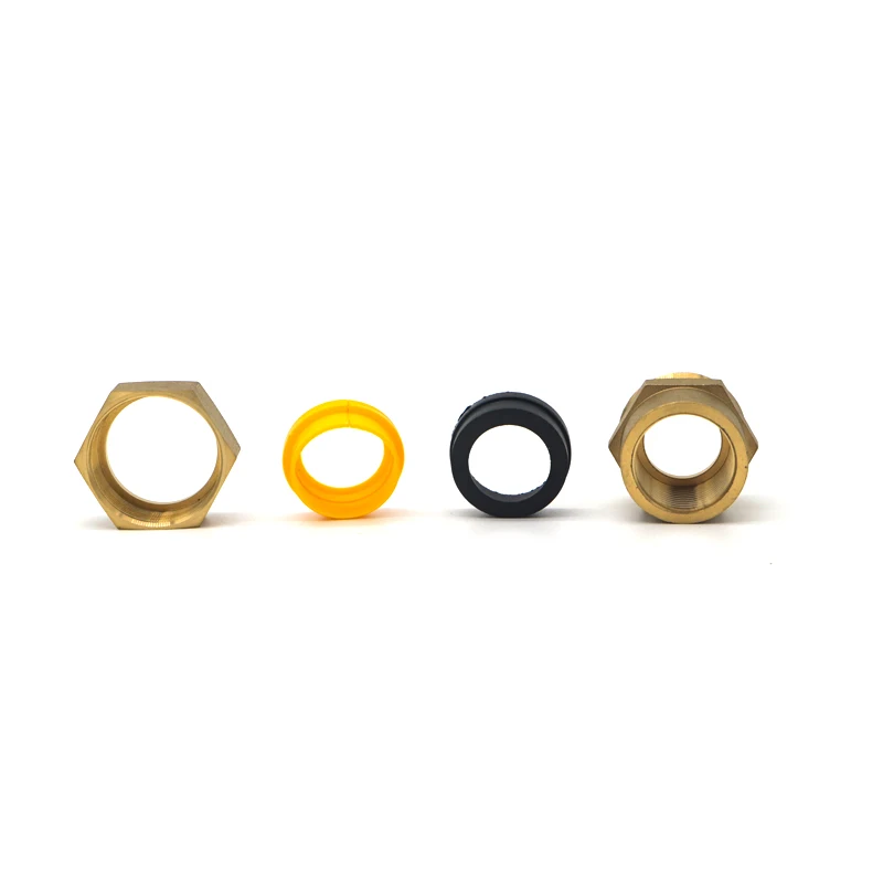PE flexible tube brass valve plastic hose water well tank metal pipe connectors fittings nipples with silicone accessories