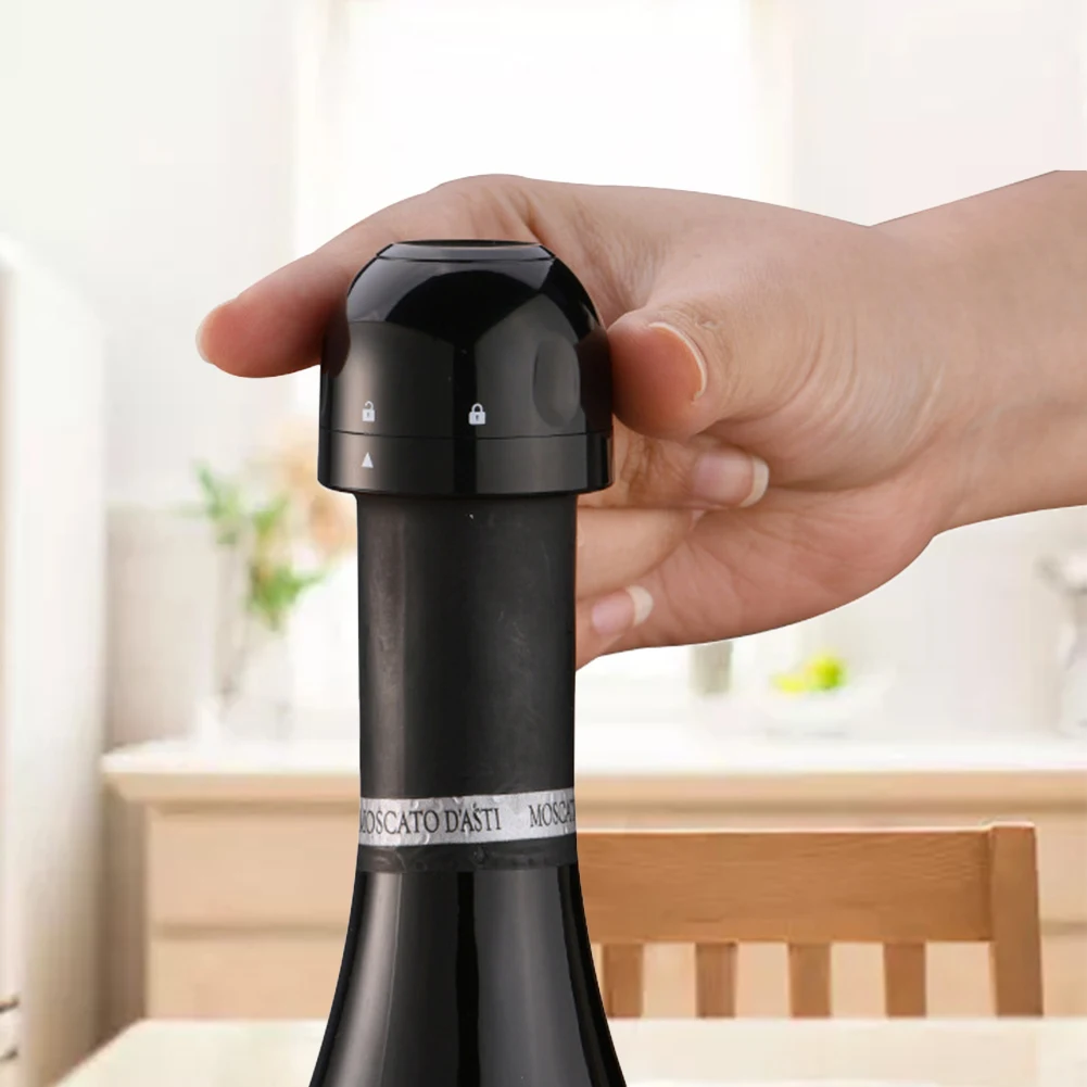 Champagne Bottle Corks with Twist Lock Sealed Bottle Cap Stopper Reusable Leak-Proof for Wine Champagne Retain Freshness