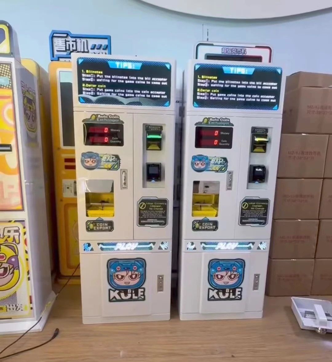 Wholesale Automatic Bill Coin Change Vending Machine Cash Bill Exchange to Coin Token Exhcanger Machine