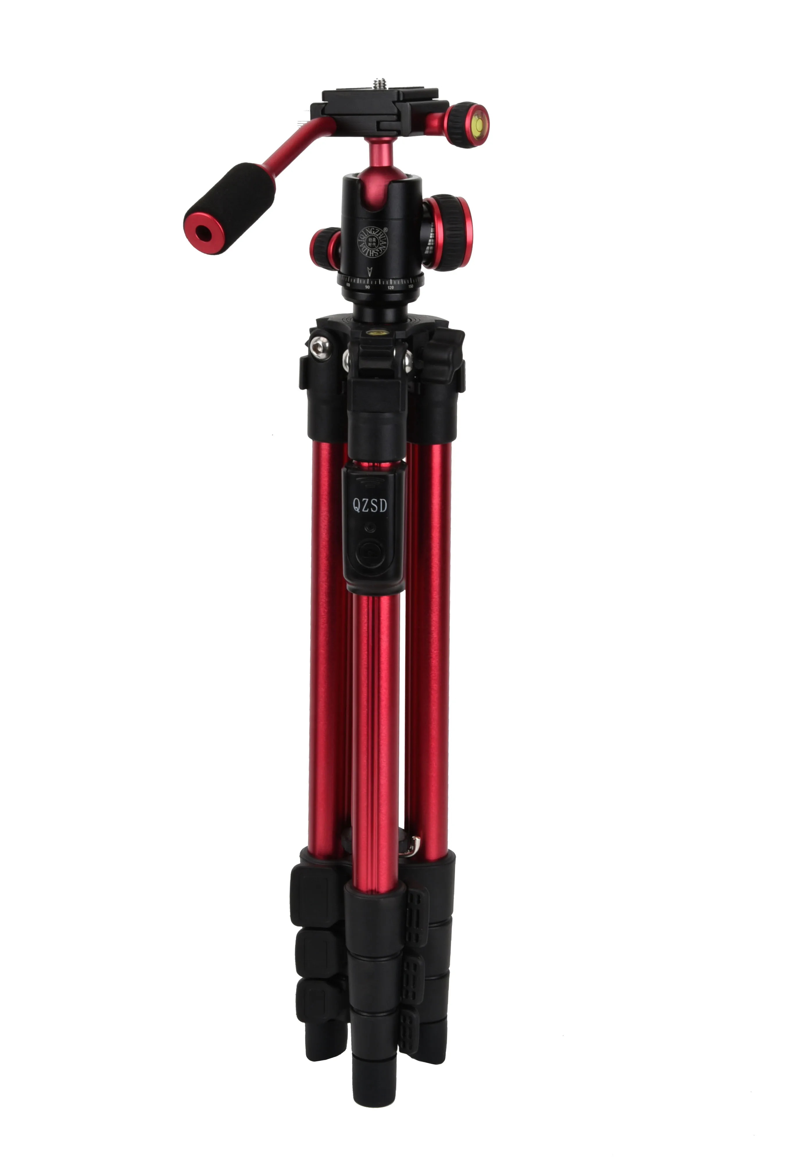 
Travel Tripod With Remote Tripod Q160S With 3-Way 40-126cm Universal Camera Tripod for Camera for cell phone 