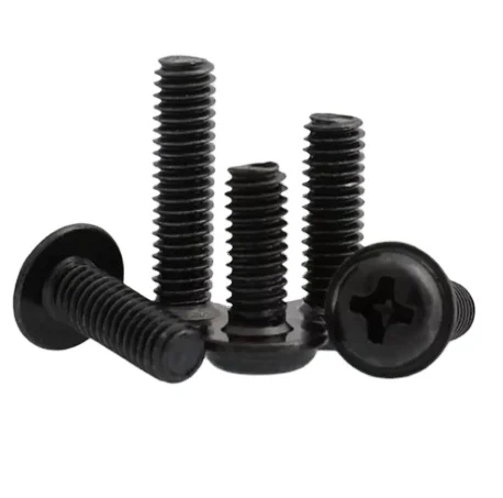 Iron Black Cross round Head with Cushion Screw Disk Product Type Bolts with Bushing Bolt & Bolt