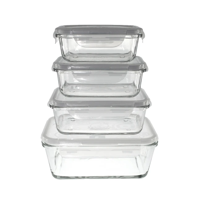 Decorative dessert serving bowel fruit salad transparent glass bowl set with lid