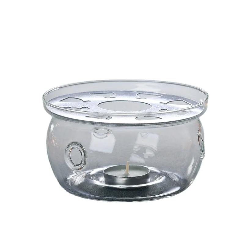 Durable Glass Tea Warmer High Borosilicate Glass Candle Tea Warmer Glass Teapot Warmer