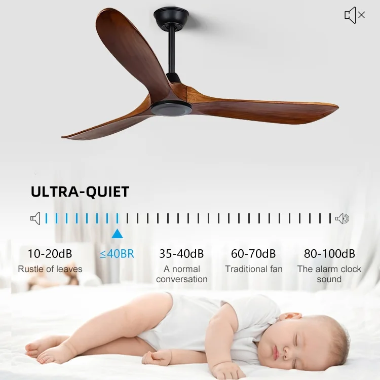 Modern ceiling fan hot selling product luxure fan ceiling dc energy saving wood ceiling fans with light