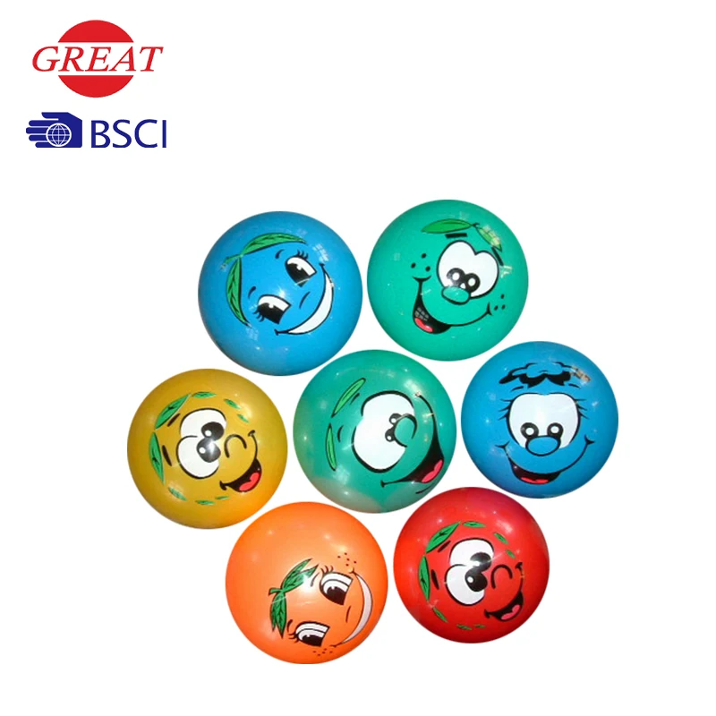 KIDS 18cm 20cm 23cm 25cm custom pattern logo colorful eco-friendly pvc toy ball