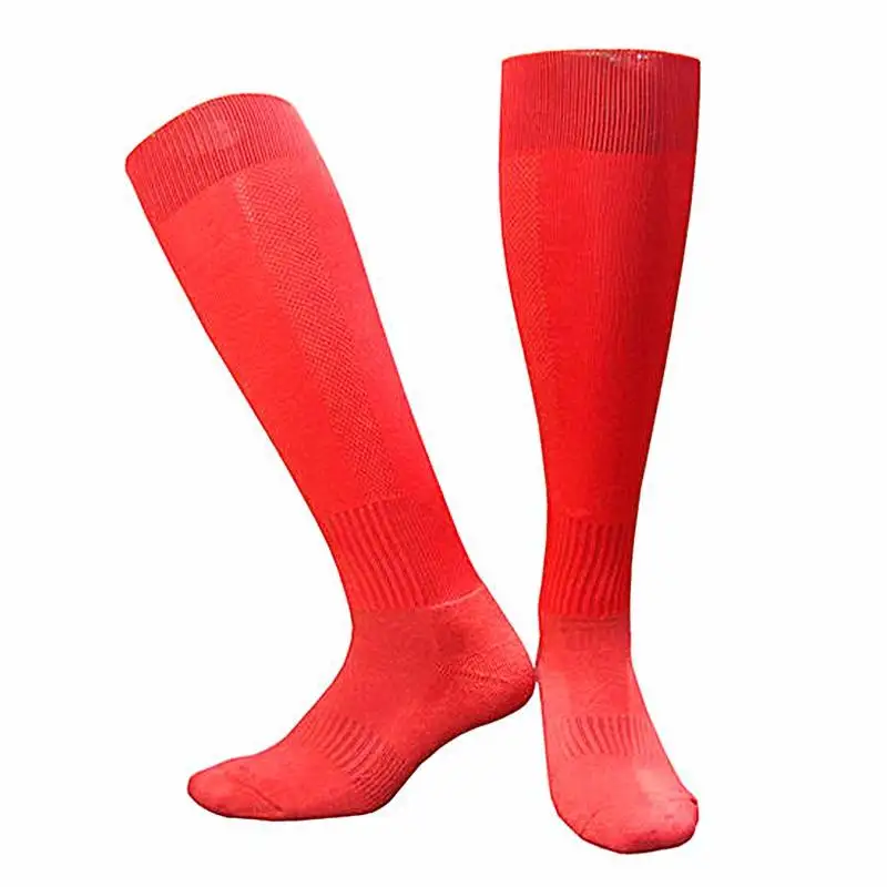 Wholesale Knee High Adult Medias de futbol Sweat Absorbent Custom Soccer Socks For Sports
