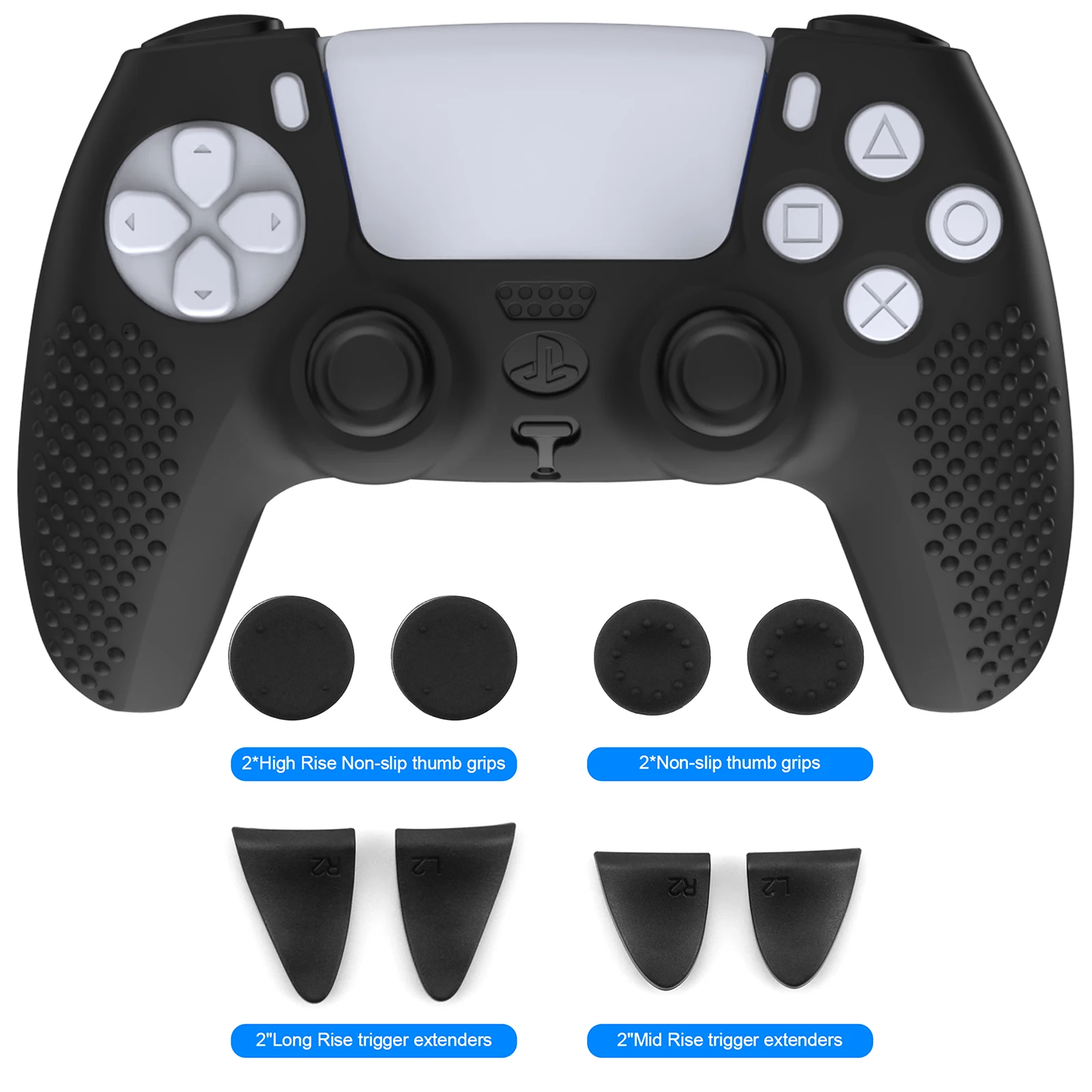 Профессиональный производитель PS5, игровой контроллер, джойстик, силиконовый чехол, набор, игровые аксессуары для контроллера PS5