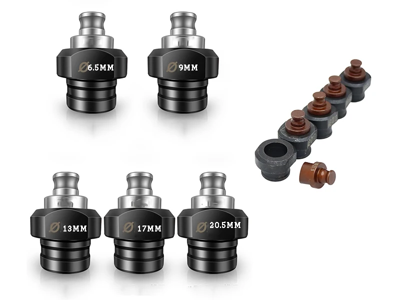 customized electric hole puncher dies for Portable Hydraulic tool kit MHP-20 use word long round slotted punching range 4-25mm