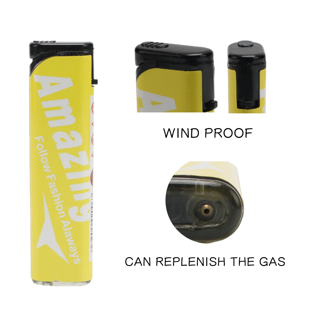 designer electric lighter disposable cigarette butane windproof lighter gas custom logo lighter