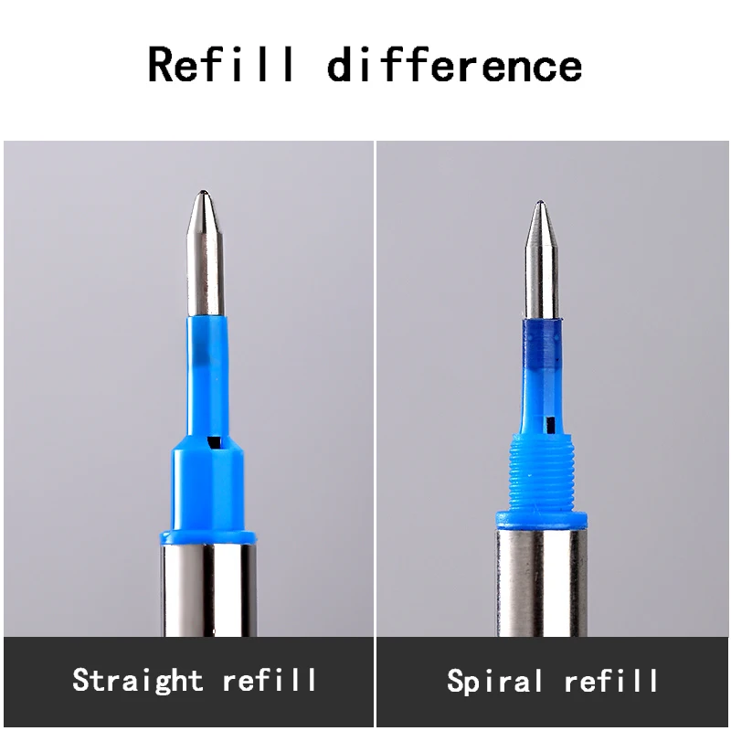 Jinhao Baozhu pen straight insertion rotating refill 0.5/0.7 black blue gel pen ballpoint pen replacement core refill