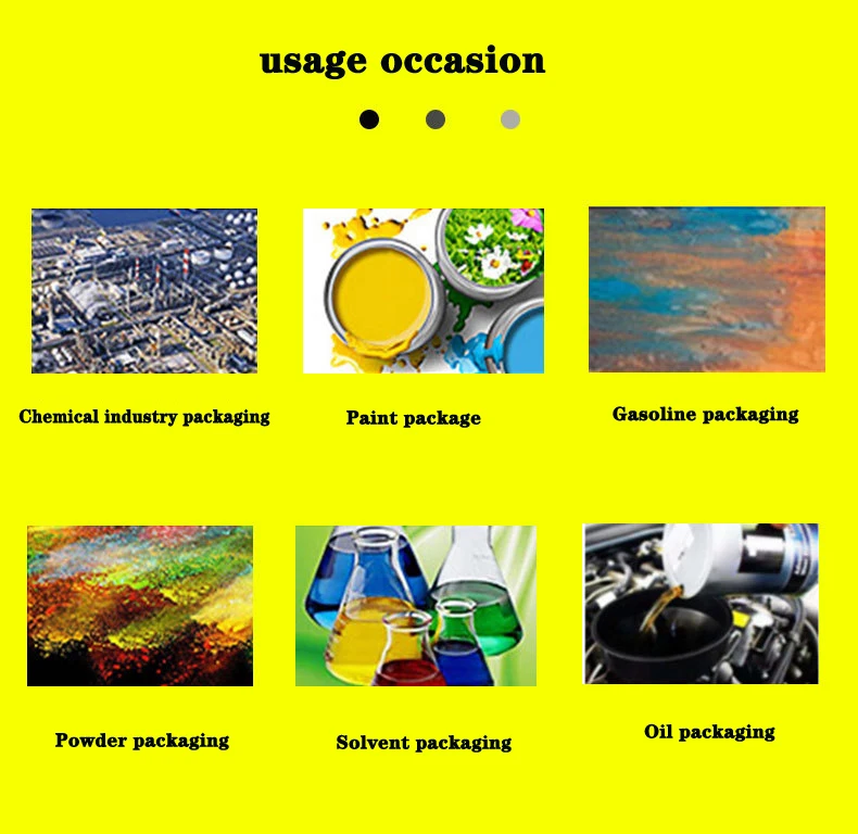 empty  20L 5gallon tight head closed Metal Gold Bucket For Paint Tin Bucket Jerry Can With Spout Lid