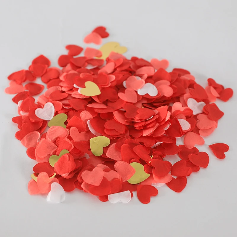 EASTTERN party supplie 1.5cm Heart paper confetti mix color wedding decoration for birthday and theme party decoration