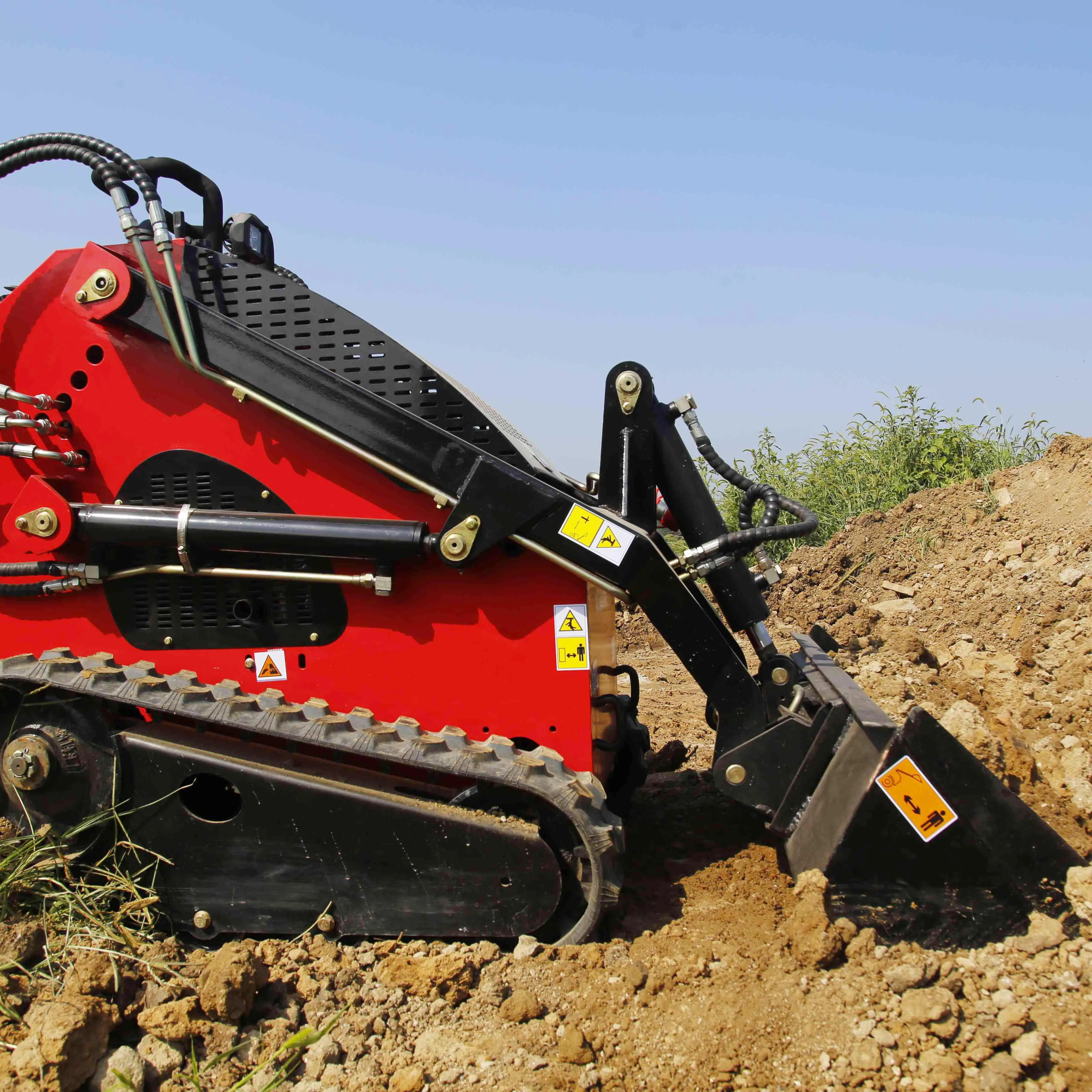 free shipping 30hp Diesel Engine Skid Steer Mini Track Loader EPA engine mini skid steer