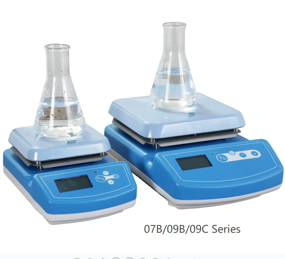 Stirring, mixing and auxiliary heating of liquids magnetic hot plate stirrer for laboratory